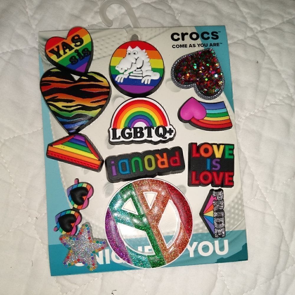 NWT shoe Gibbets shoe charms PRIDE